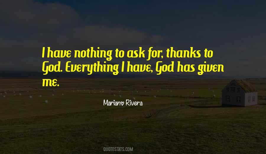 Quotes About Thanks To God #841101