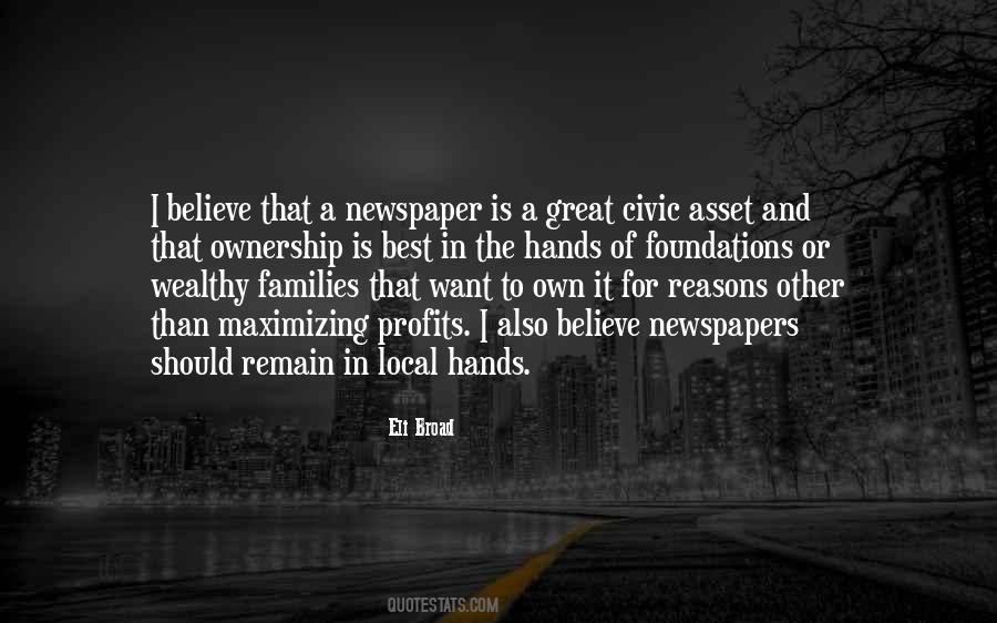 Quotes About Local Newspapers #644084