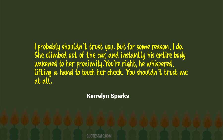 Touch Of A Hand Quotes #1064157