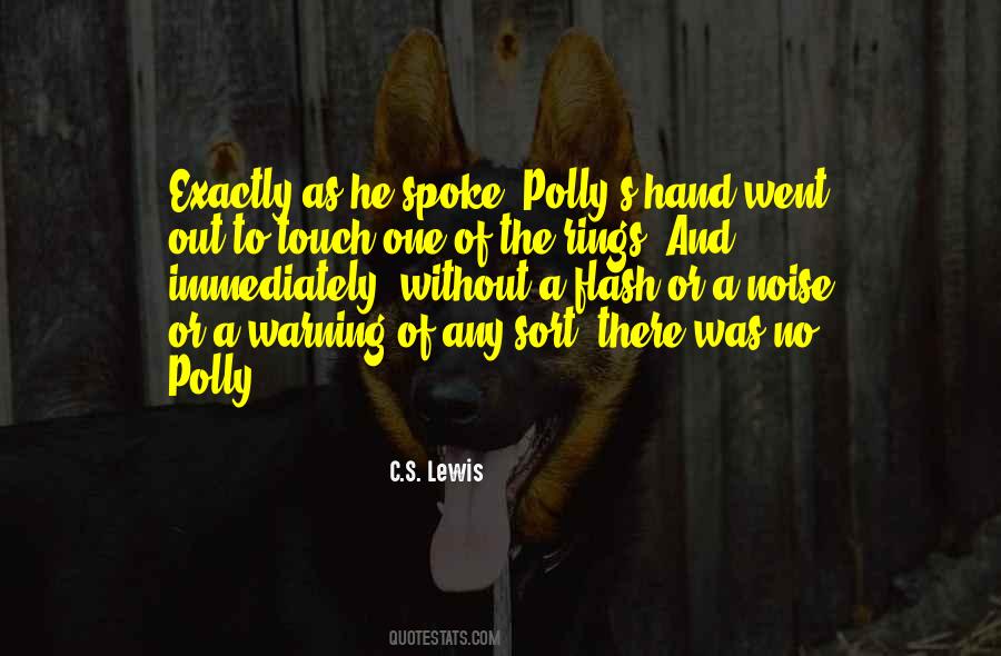 Touch Of A Hand Quotes #1724789
