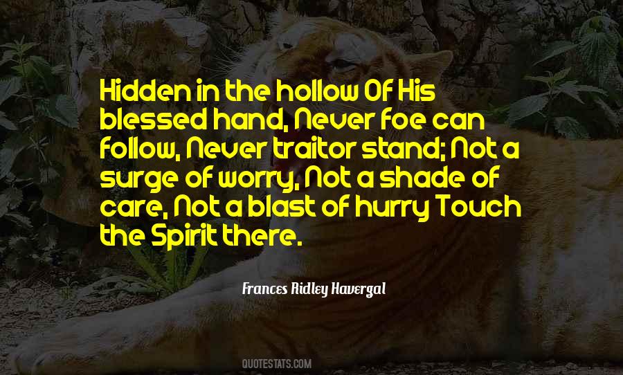 Touch Of A Hand Quotes #545917