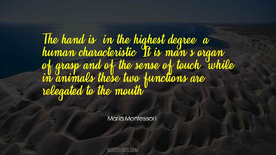 Touch Of A Hand Quotes #771333