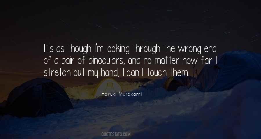 Touch Of A Hand Quotes #879108