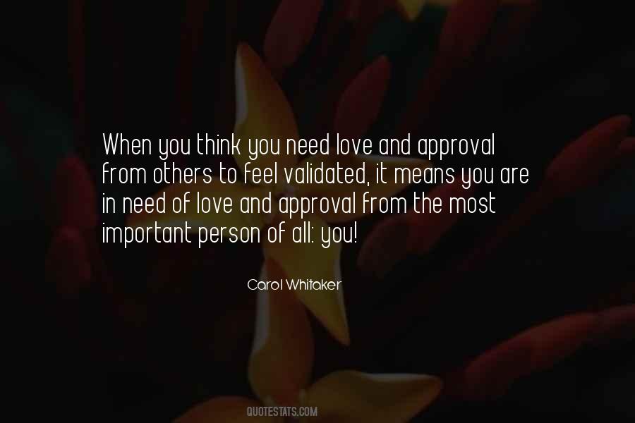 Quotes About Others Approval #549999