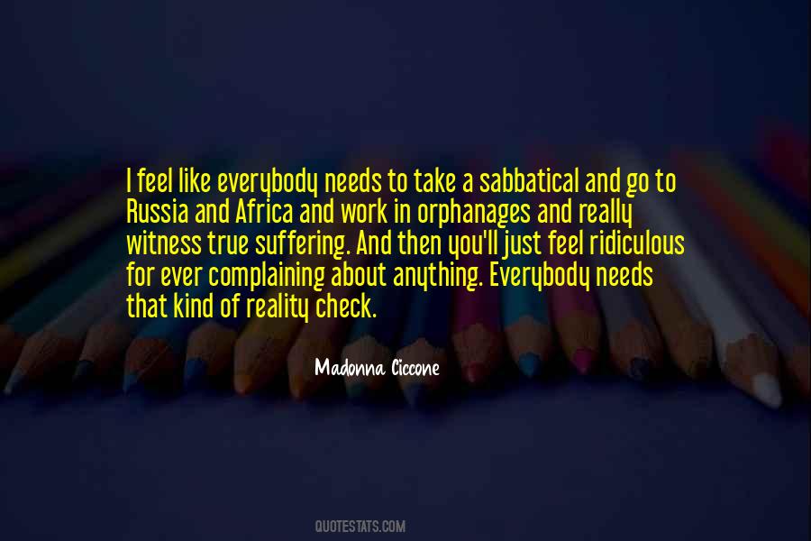Quotes About Reality Check #1120834