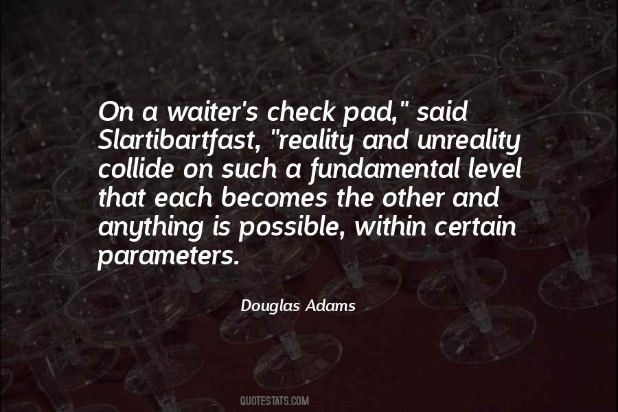 Quotes About Reality Check #395087