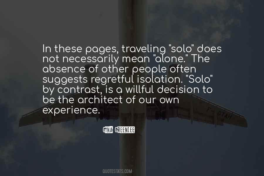 Quotes About Solo Travel #425089