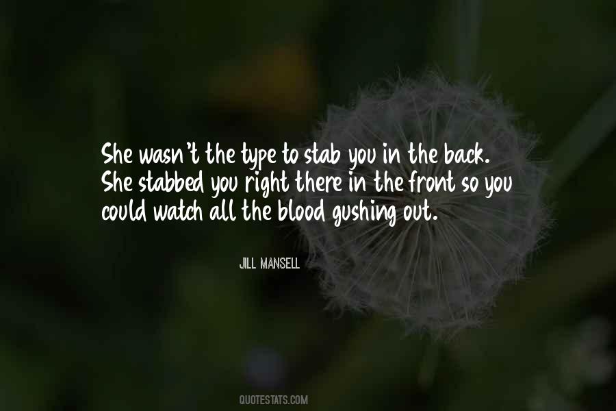 Quotes About Blood Type #203341
