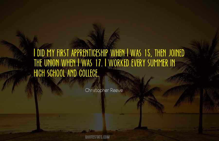 Quotes About Apprenticeship #1627050