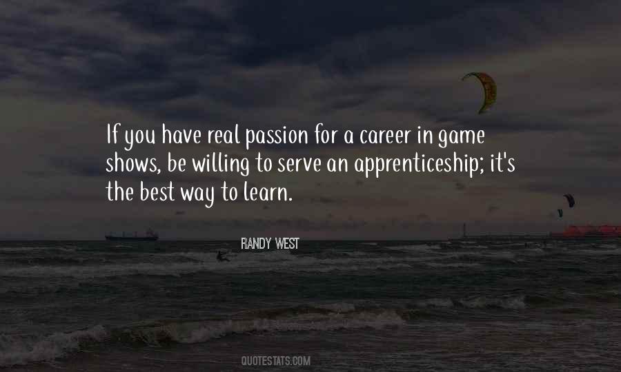 Quotes About Apprenticeship #203451