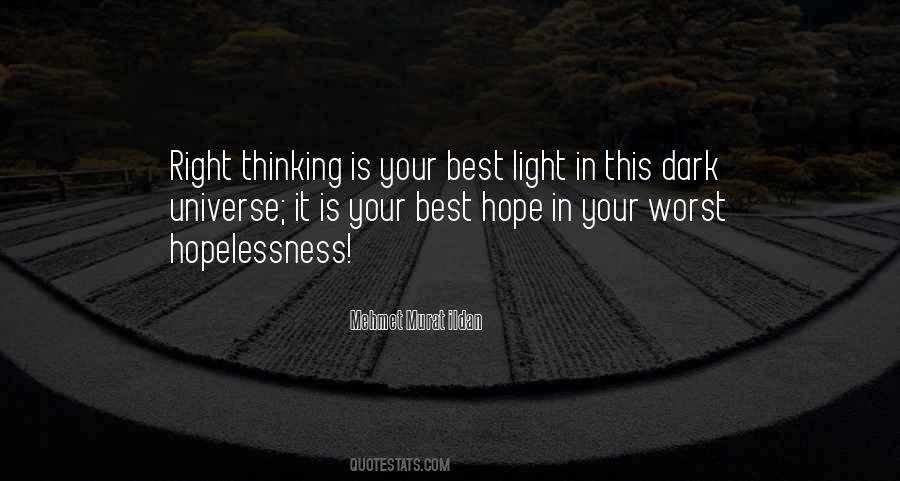 Light In Dark Quotes #26643