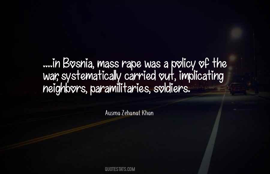 Quotes About Bosnian War #568554