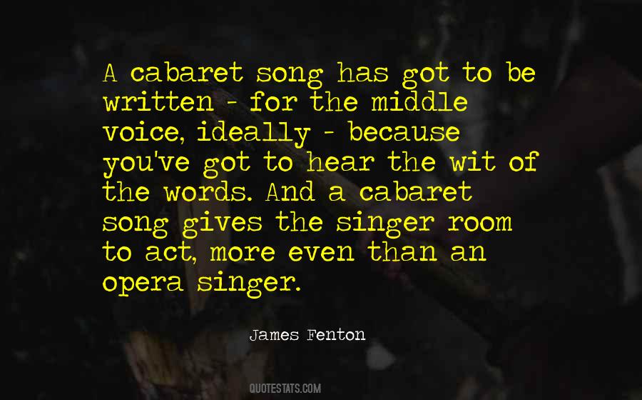 Opera Singer Quotes #48535