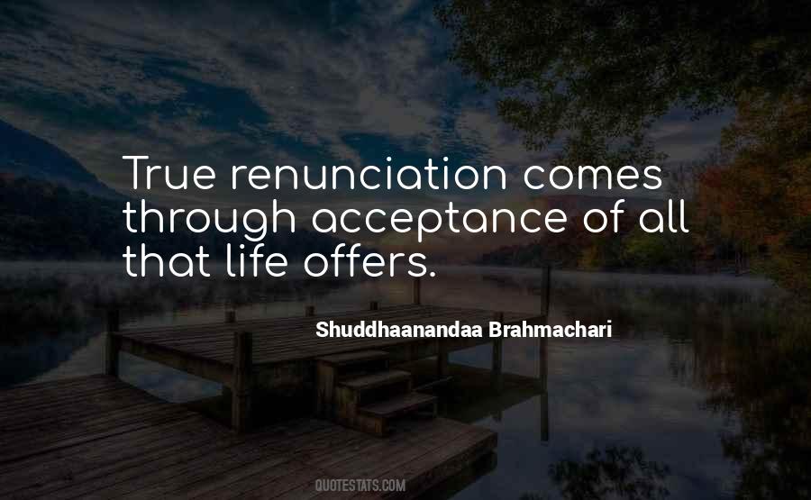 Quotes About Renunciation #264401