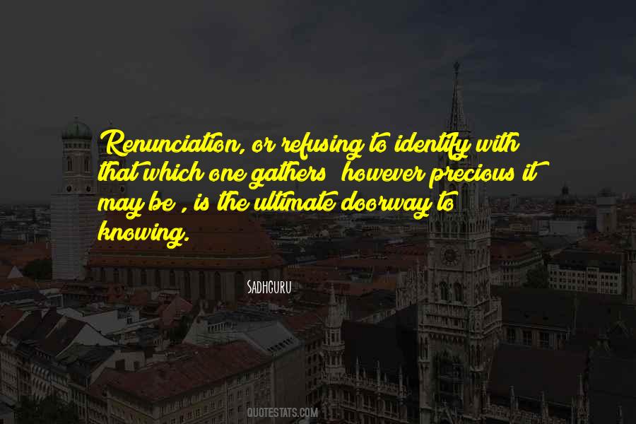 Quotes About Renunciation #917504