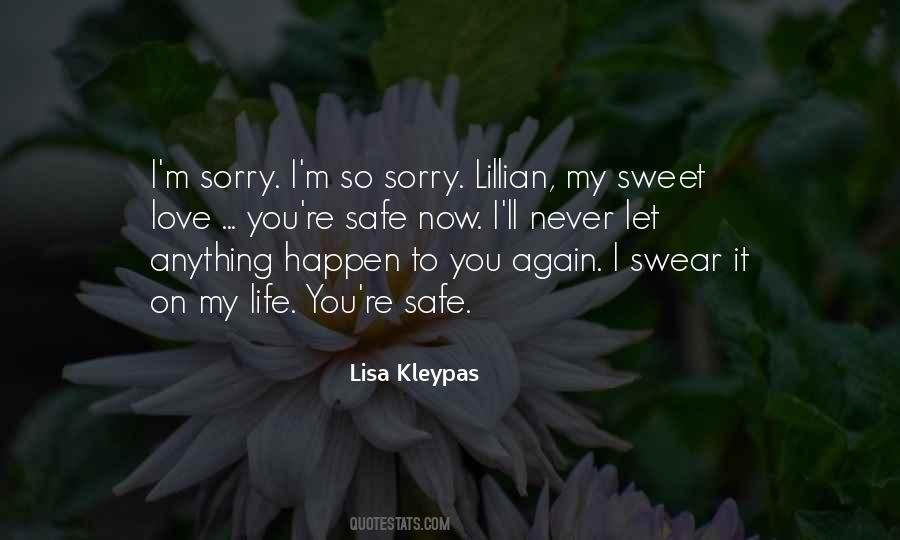 Quotes About Sorry I Love You #78991