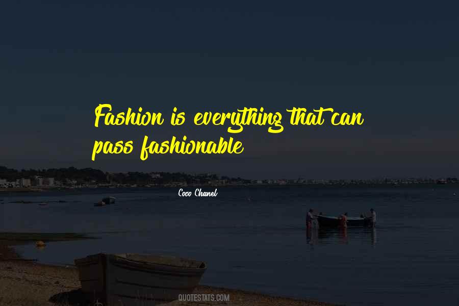 Coco Chanel Fashion Quotes #1812181