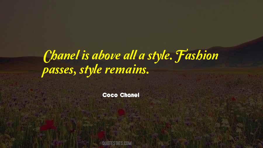 Coco Chanel Fashion Quotes #1872099