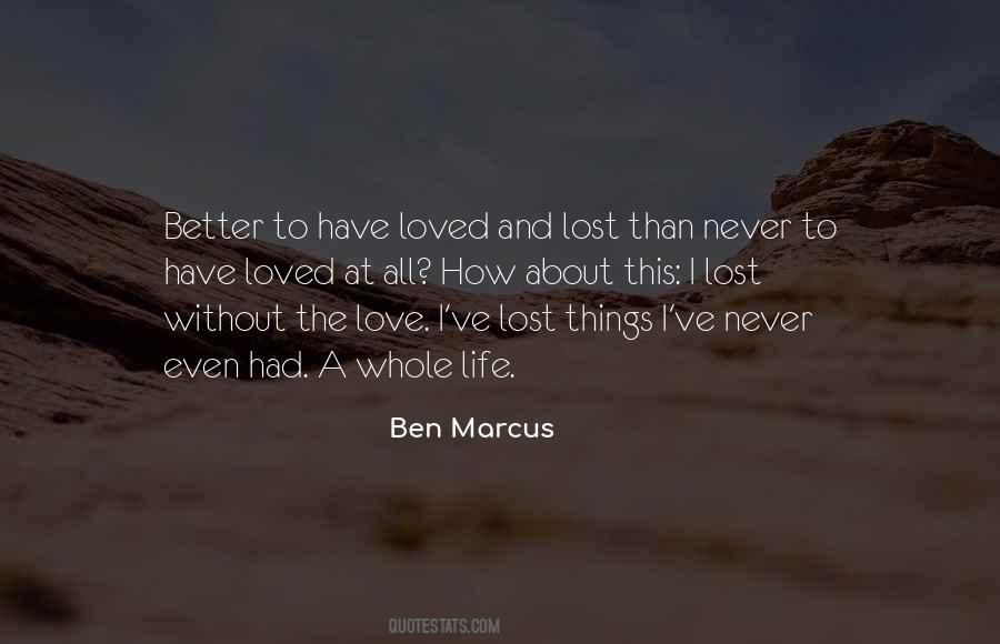 Quotes About Love And Lost #98845