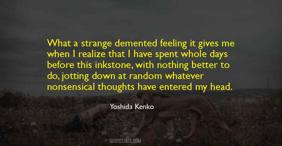Quotes About Random Thoughts #1525998