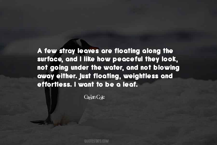 Quotes About Floating Away #31522