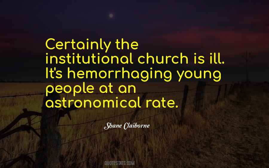 Institutional Church Quotes #428562