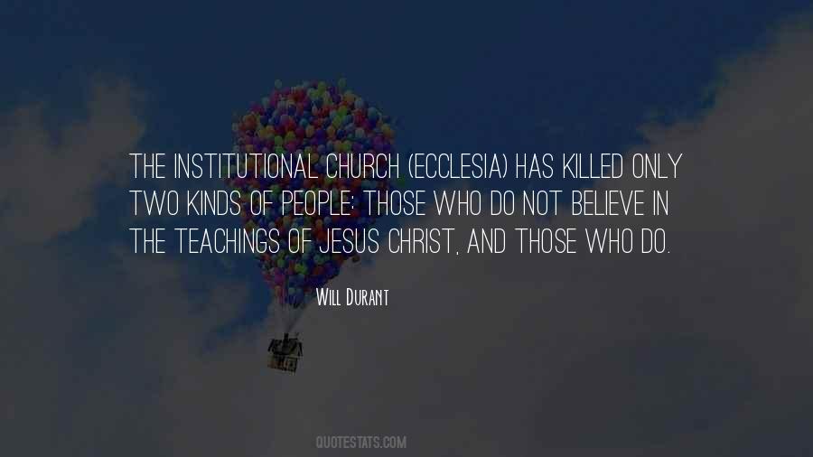 Institutional Church Quotes #643223