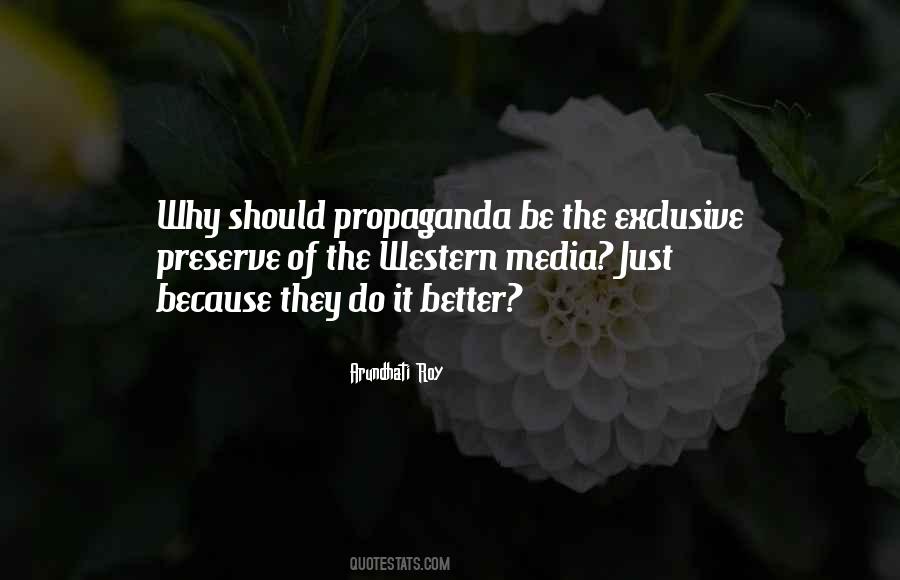 Quotes About Western Media #1662654