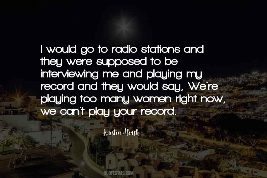 Quotes About Radio Stations #904724