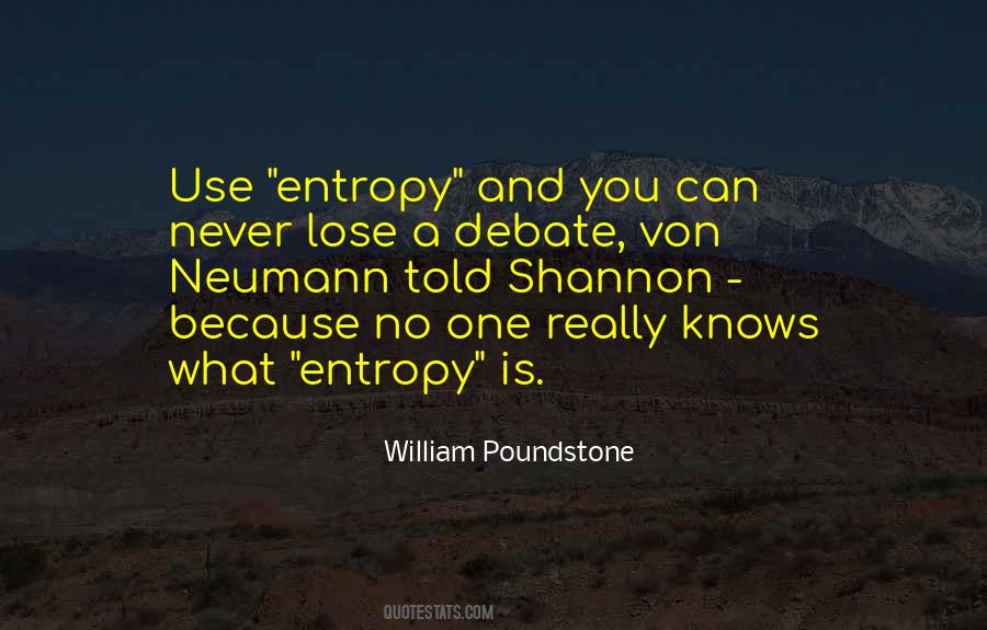 Quotes About Entropy #950112