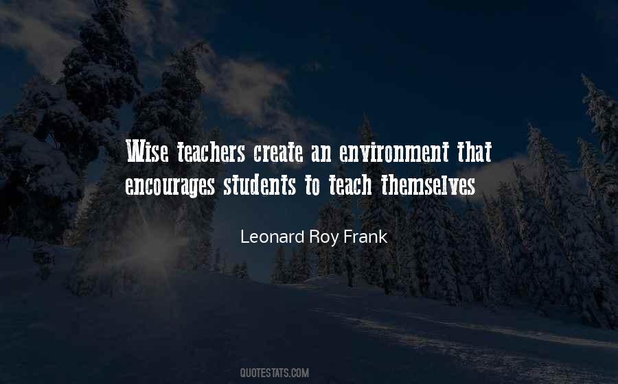 Wise Teacher Quotes #1705379