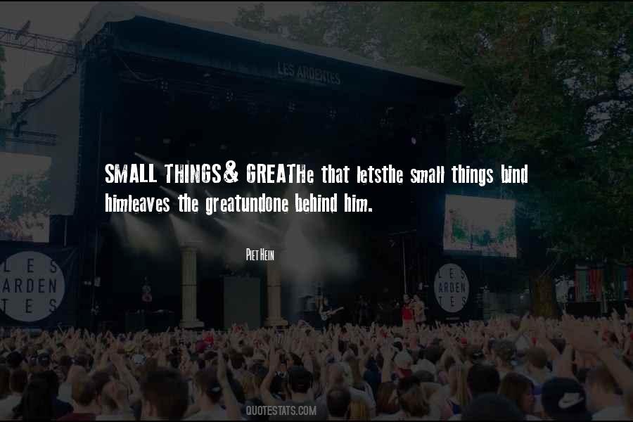 Quotes About The Small Things #1071735