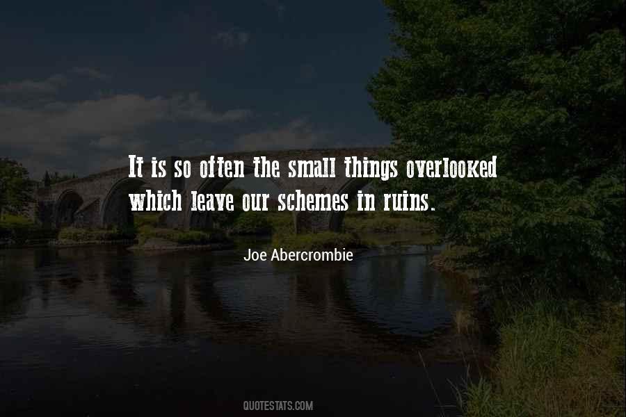 Quotes About The Small Things #1352231