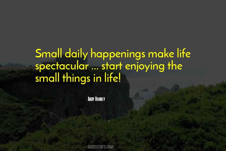 Quotes About The Small Things #166618