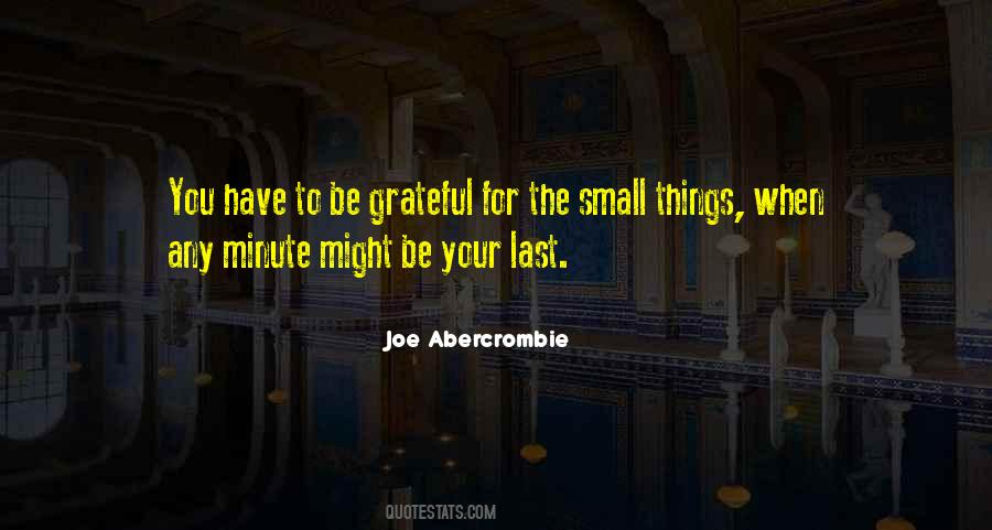 Quotes About The Small Things #215530