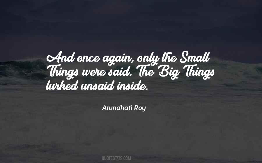 Quotes About The Small Things #57633