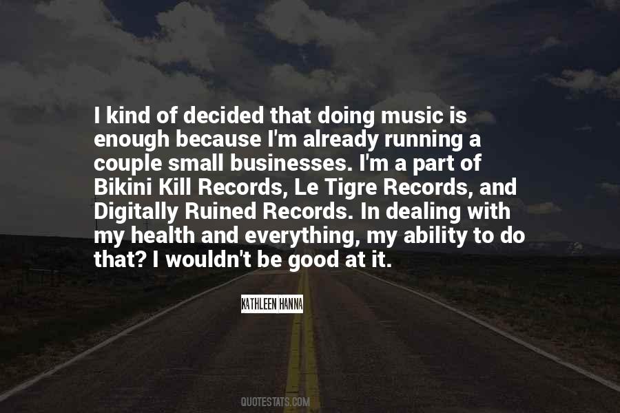 Quotes About Running And Music #100536