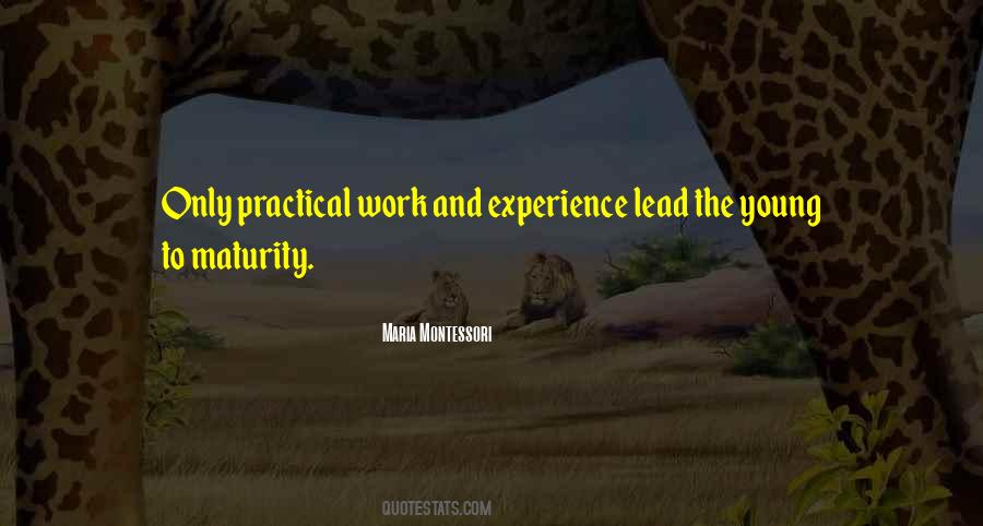 Quotes About Practical Experience #80391