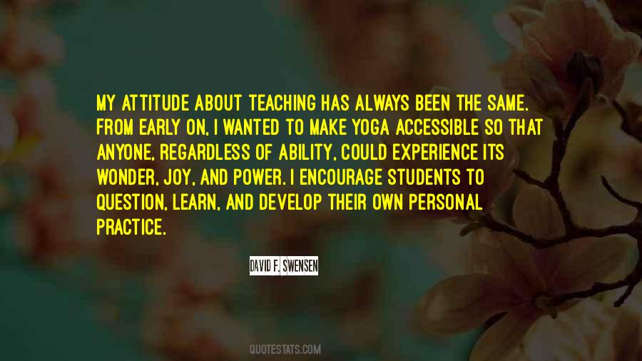 Quotes About Joy Of Teaching #138460