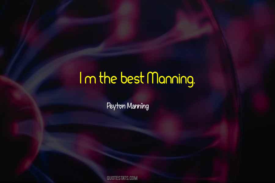 Quotes About Manning #326810