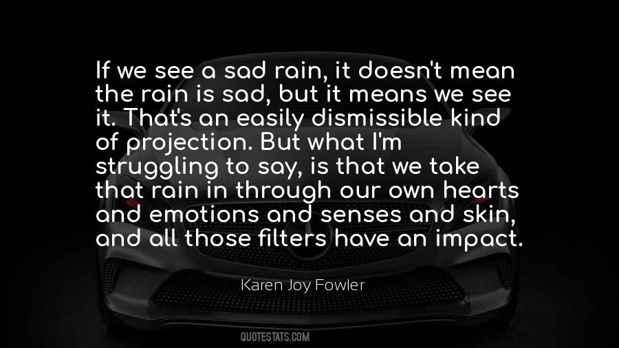 Quotes About Rain Sad #206893