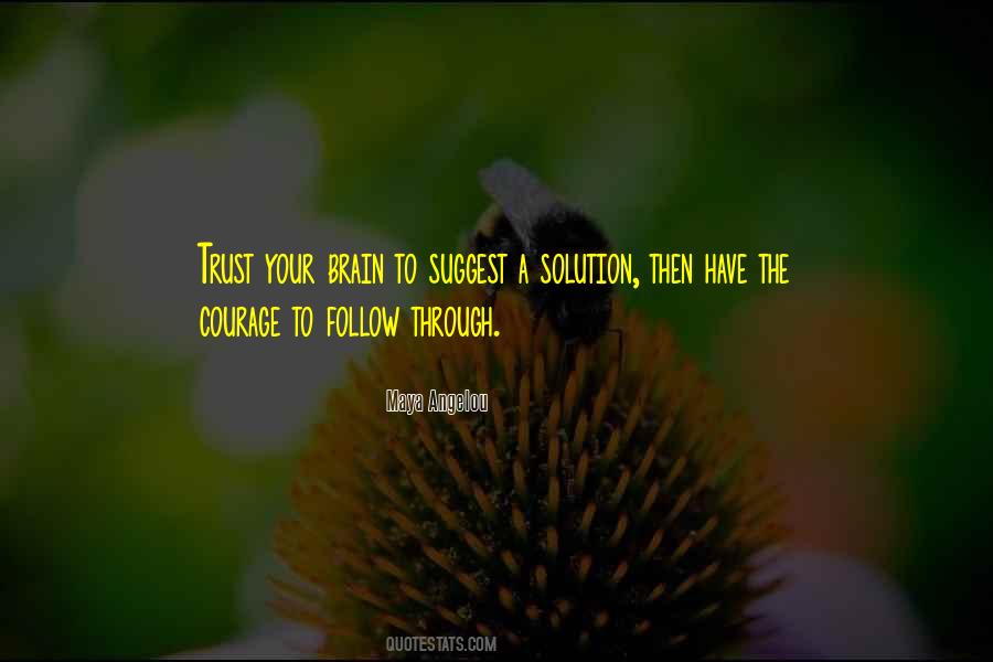 Quotes About Follow Through #151666
