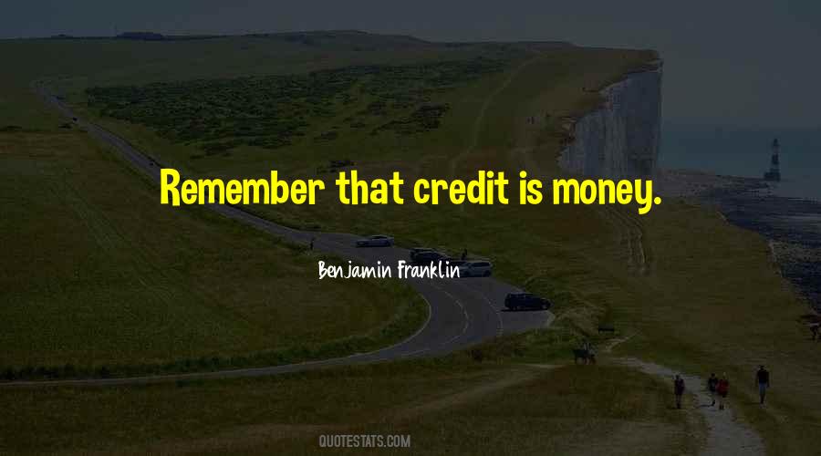 Quotes About Credit Money #1102019