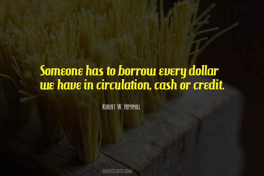 Quotes About Credit Money #832205