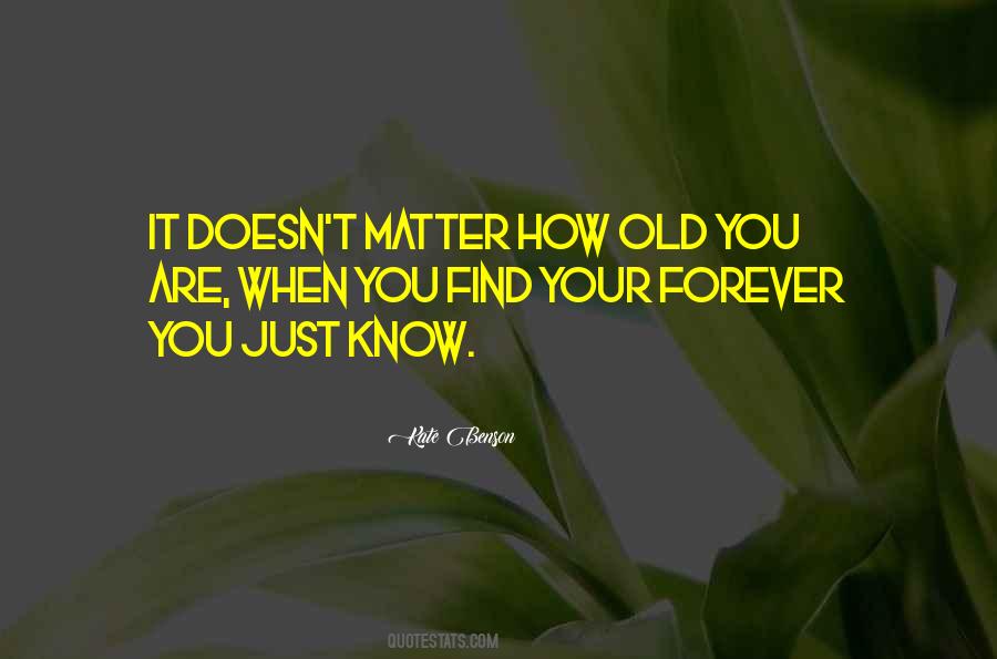 Quotes About How Old You Are #429230