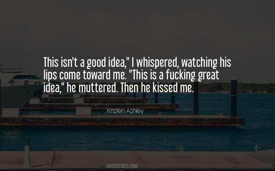 Quotes About Getting Kissed #915