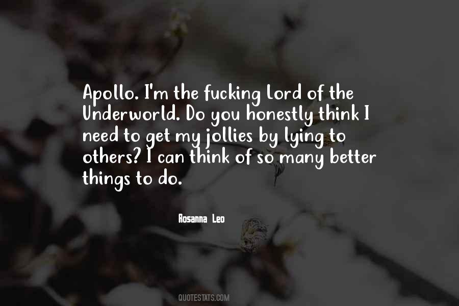 Quotes About The Underworld #929895