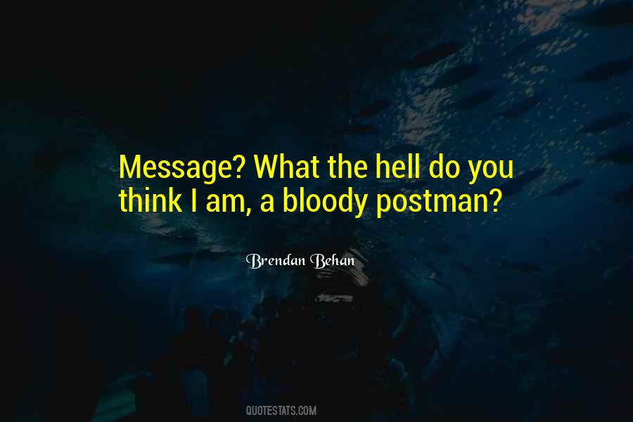 Quotes About Postman #1360459