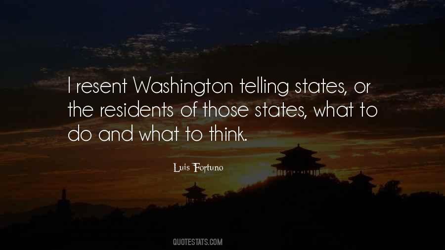 Washington Residents Quotes #1658809
