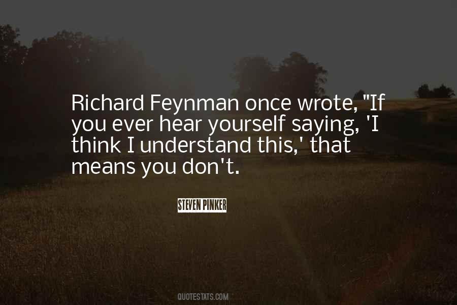 Quotes About Feynman #973640